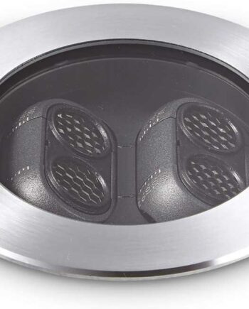 Nedgravningsspot Ideal Lux Taurus ø13 Cm Ip67 Led 860 Lm Stål Sort