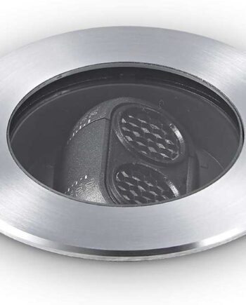 Nedgravningsspot Ideal Lux Taurus ø10 Cm Stål Sort Ip67 Multiorienterbar   5w Led 430 Lm Ik10