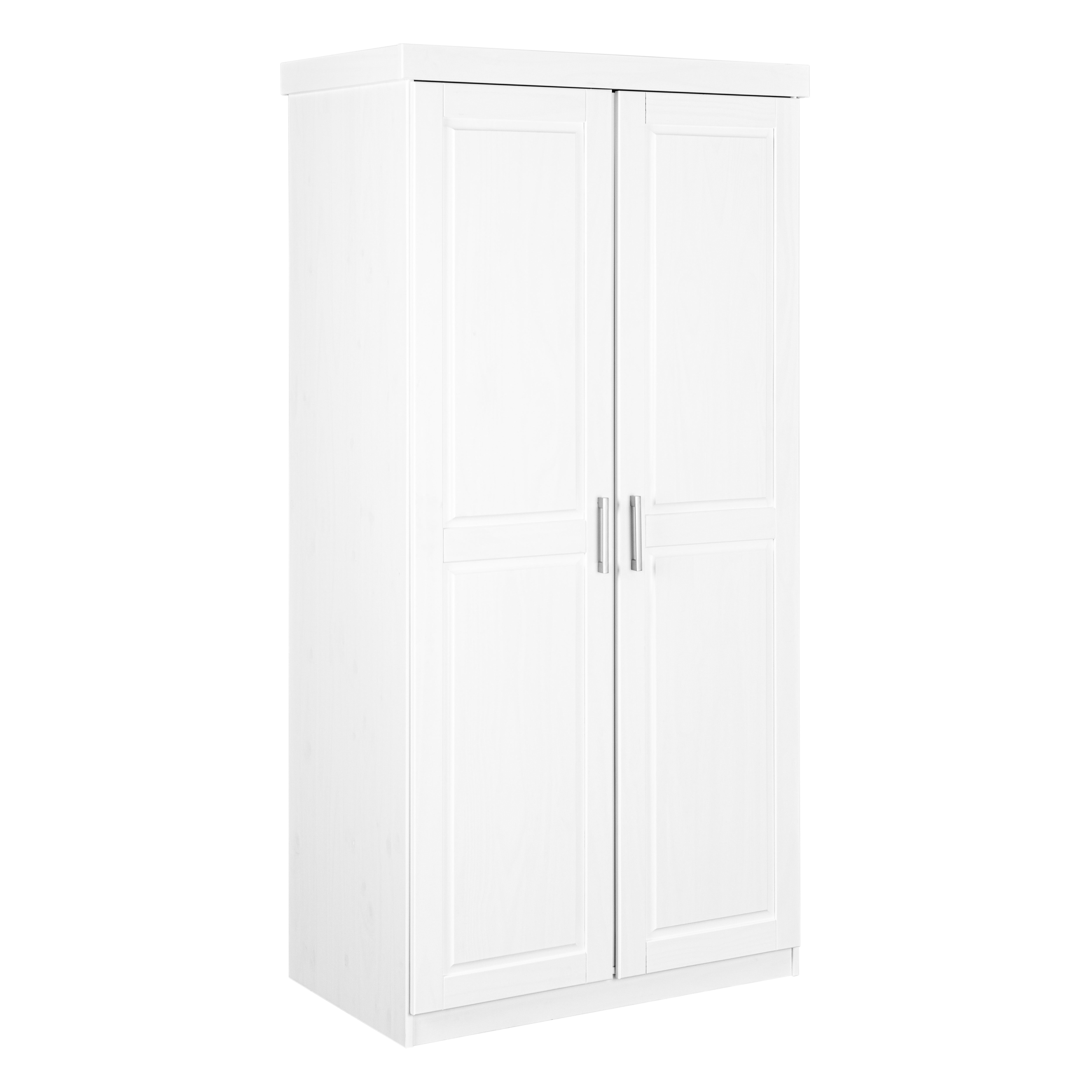 Nordic Living Collection Hakon Garderobeskab       Låger    Hylde    Bøjlestang Hvid Fyrretræ
