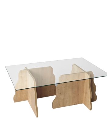Nordvärk Canyon  Safir Eg  Transparent Sofabord
