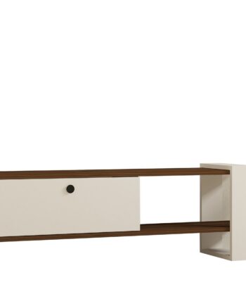 Nordvärk Gaye Tv-bord       Låge Og   Hylde Valnød Og Hvid Melamin  120x25