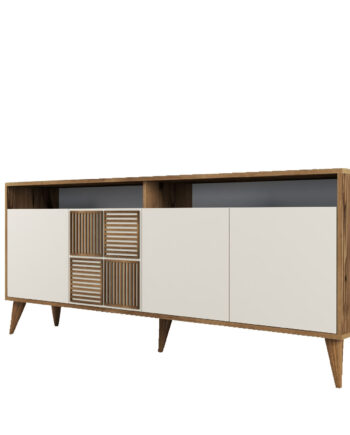 Nordvärk Milan Konsolbord       Låger    Hylder    Rum Valnød Creme Melamin Og Plast  180x35