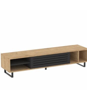 Nordvärk Safir Tv-bord       Låge    Hylde    Rum Safir Og Antracitgrå Melamin  160x40