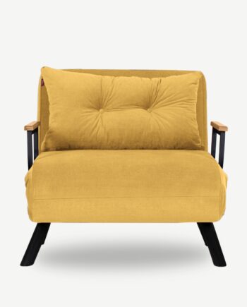 Nordvärk Sando Single Sovesofa Sennep Polyester Og Metal  175x60