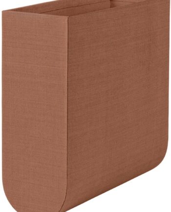 Opbevaringskasse Boks Kristina Dam Curved Brun Bomuld Og Pap 33   35   12 Cm