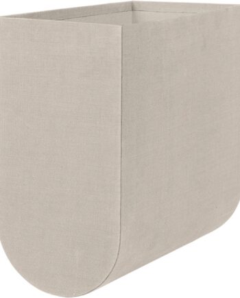 Opbevaringskasse Kristina Dam Curved Grå Bomuldspap Modulær Boks 39x20x40 Cm Sammenkoblingsbar