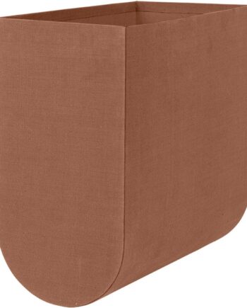 Opbevaringskasse Kristina Dam Curved H39xb20xl40 Cm Brun Bomuldspap