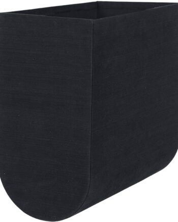 Opbevaringskasse Kristina Dam Curved Sort 39x20x40 Cm