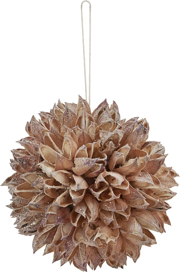 Ornament House Doctor Seeds Natur Håndlavet Grankogle Og Papir ø8 Cm