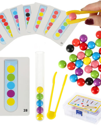 Pædagogisk Puslespil Farverige Montessori-bolde