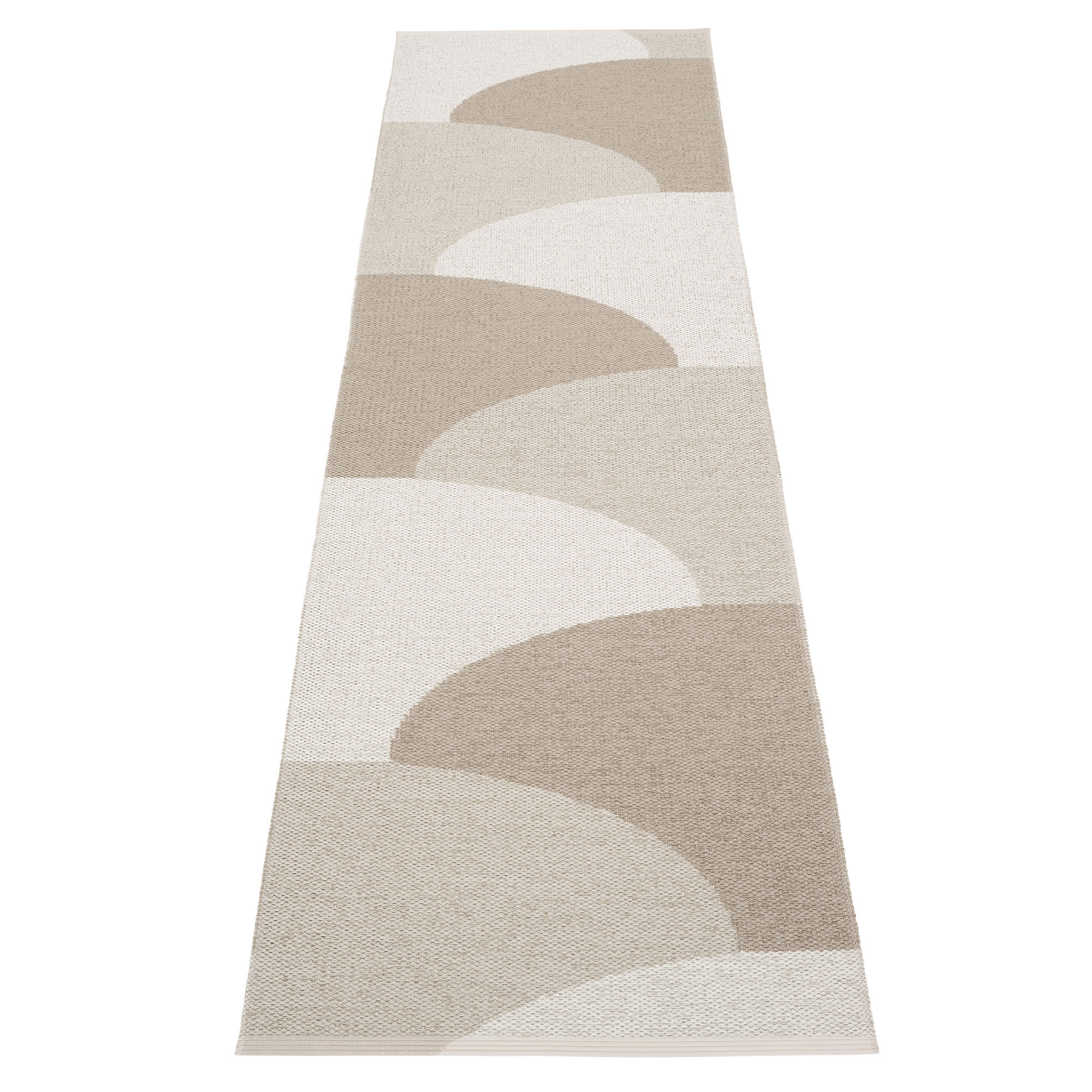Pappelina Hill Tæppe 70x270 Cm  Dark Linen Linen Fossil Grey