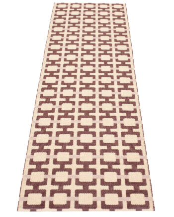 Pappelina Tom Gulvtæppe 240   70 Cm  Burgundy Cream Rose