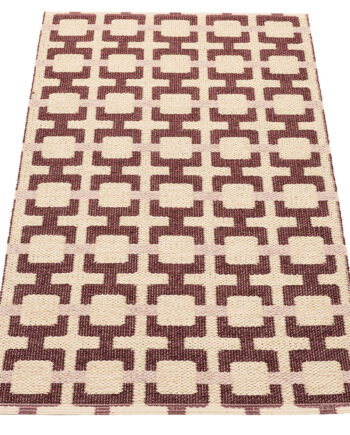 Pappelina Tom Gulvtæppe 120   70 Cm  Burgundy Cream Rose