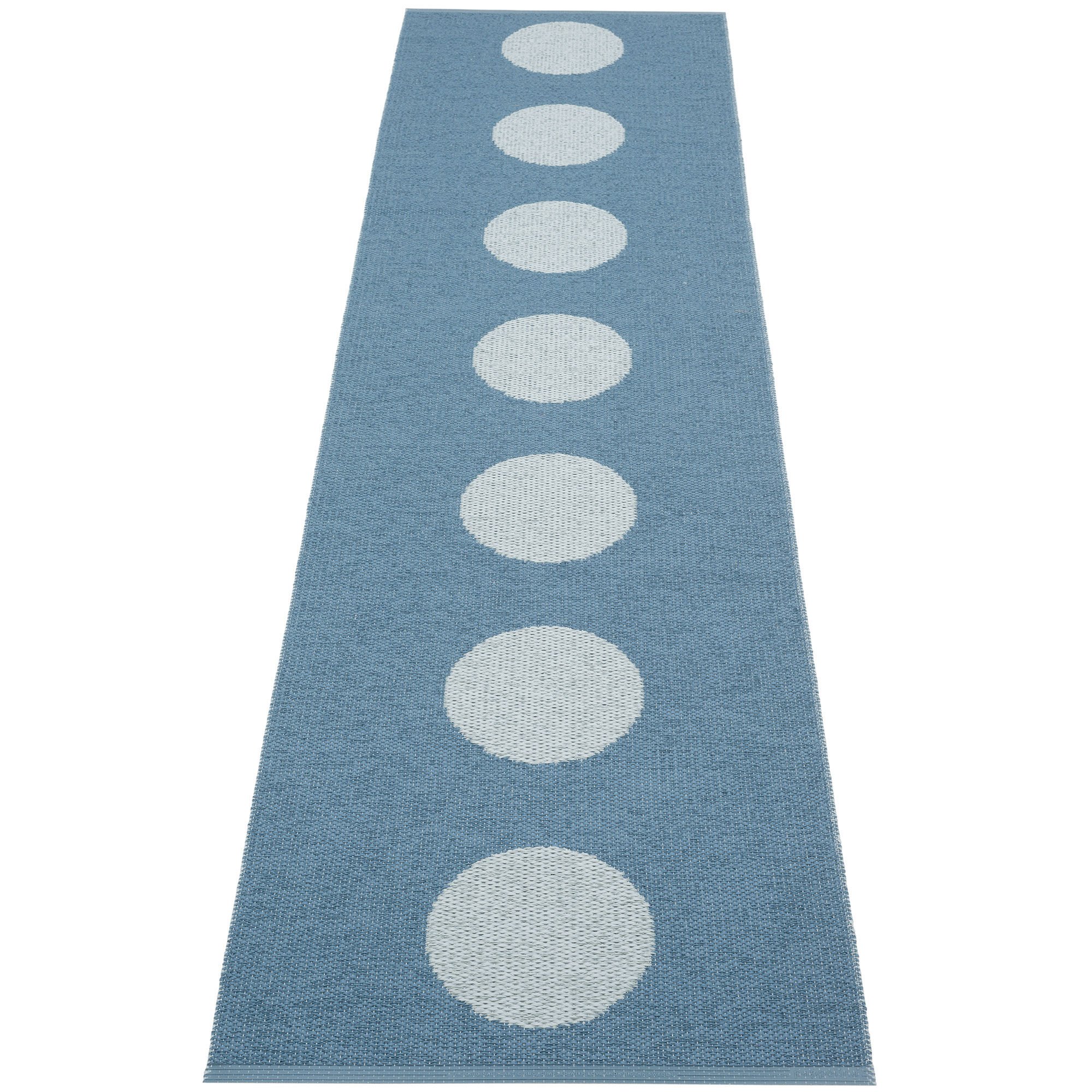 Pappelina Vera Pop Tæppe 70x280 Cm  River Blue Fog