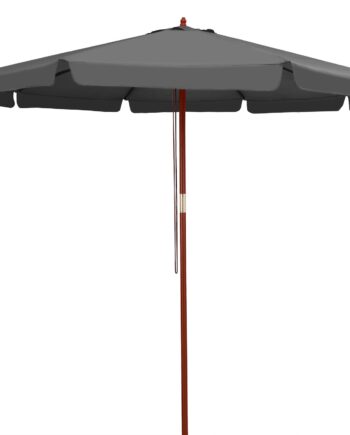 Parasol Antracit ø330cm Uv-beskyttelse 50