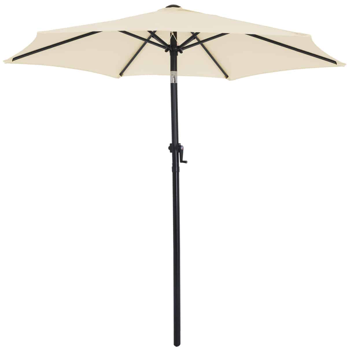 Parasol Beige ø200cm Uv-beskyttelse 50