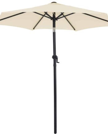 Parasol Fiji Beige ø200cm Med Håndsving