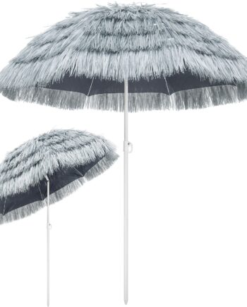 Parasol Hawaii Lysegrå ø160 Cm
