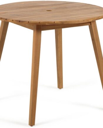 Parasolholder Parasolfod Kave Home Vilma   Fsc Certificeret Massivt Akacietræ Natur ø4 Cm