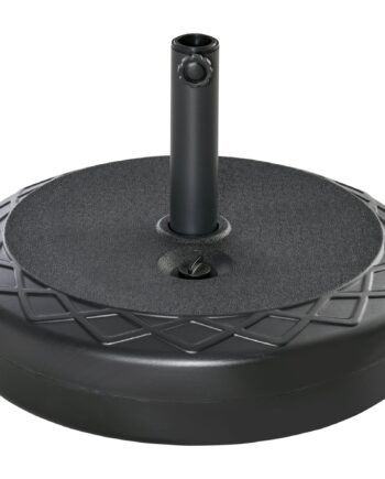 Parasolstativ Parasolholder  Vejrbestandig  Fyldbar  ø55   38h Cm  Sort