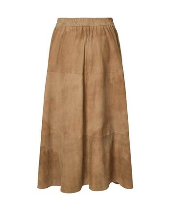 Pbo Jono Suede Long Skirt Camel  : Erling Christensen Møbler