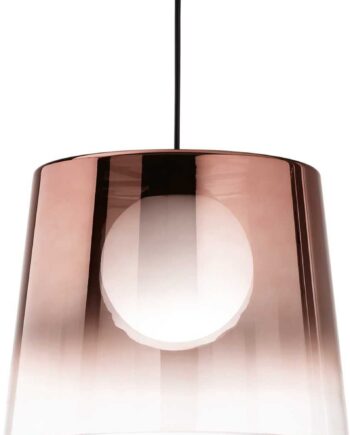 Pendel Lampe Ideal Lux Fade Kobber Sort ø27 Cm Justerbar Højde 29 226 Cm G9 Led