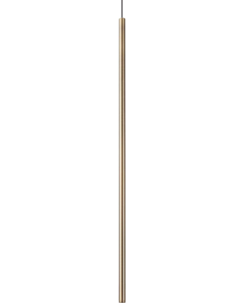 Pendel Lampe Ideal Lux Filo Messingfinish ø15 Cm Justerbar Højde 76-150 Cm Integreret Led 400 Lm