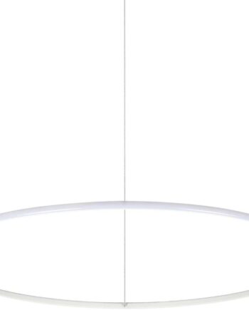 Pendel Lampe Ideal Lux Hulahoop Led ø1005 Mm H170-2120 Mm Hvid Opal Diffusor Aluminium Metal Plast