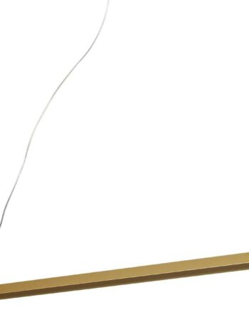 Pendel Lampe Ideal Lux  -line Messing Justerbar Højde 110 Cm Integreret Led 1450 Lm