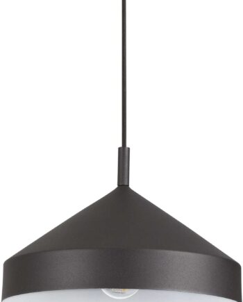 Pendel Lampe Ideal Lux Yurta   Sort Metal  ø30 Cm  Højdejusterbar 21-230 Cm