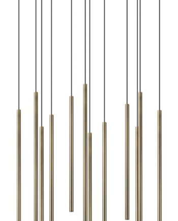 Pendellampe Ideal Lux Filo ø600 Mm Messing Integreret Led 23w 2400 Lm Ip20 Justerbar Højde 860-1500 Mm