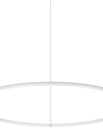 Pendellampe Ideal Lux Hulahoop Hængelampe   815 Mm Justérbar 170-2120 Mm Integreret Led 4000 Lm 3000   Hvid