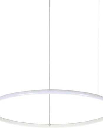 Pendellampe Ideal Lux Hulahoop Led Hvid ø61 Cm Justerbar Højde 17-212 Cm