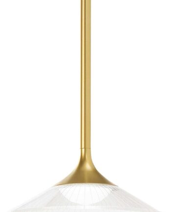 Pendellampe Ideal Lux Tristan Guld ø18 Cm Justerbar Højde Led Indendørs
