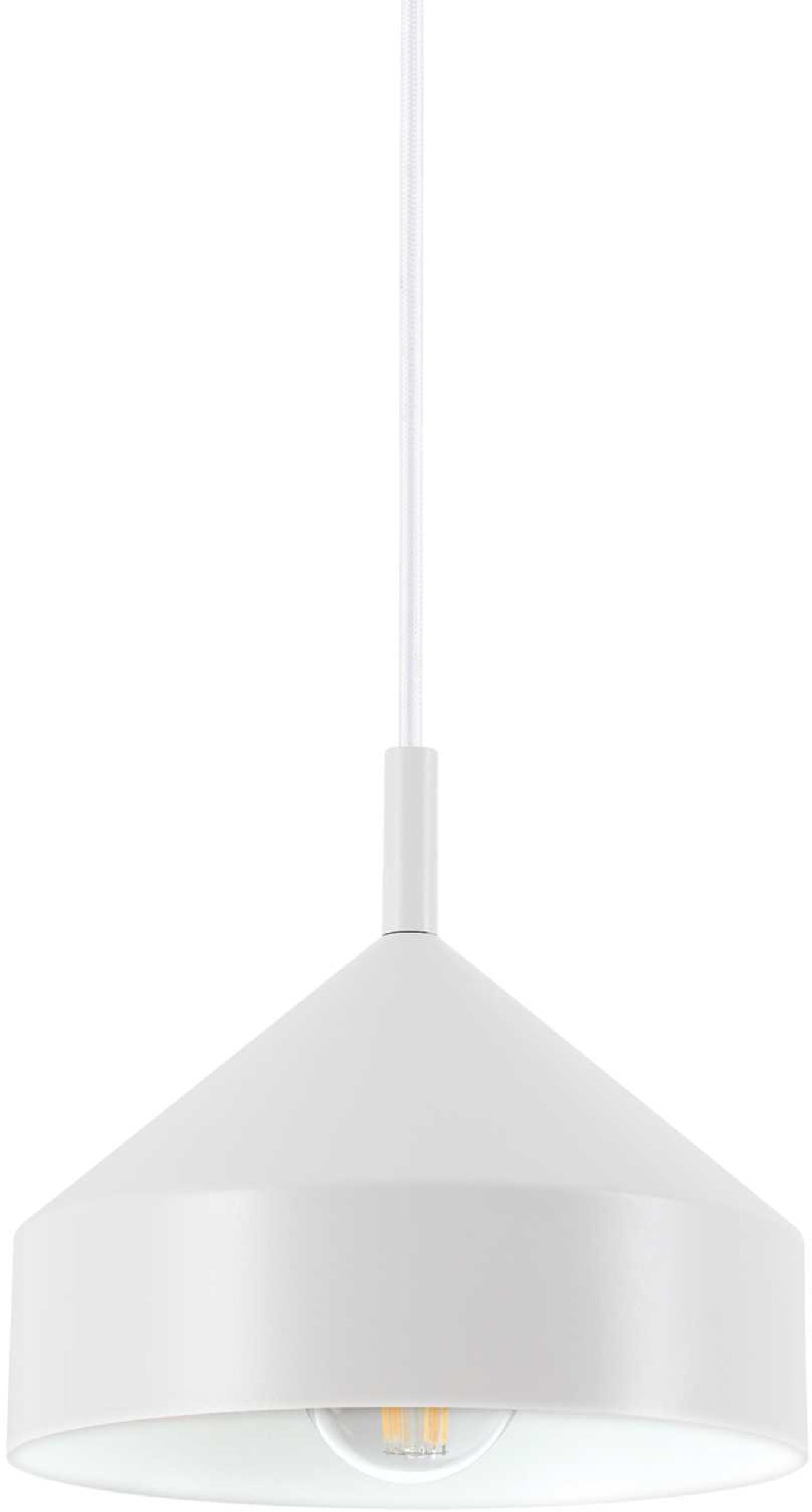 Pendellampe Ideal Lux Yurta Justerbar ø21 H21-230 Cm Hvid Metal E27