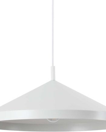 Pendellampe Ideal Lux Yurta ø50 Cm Hvid Metal Justerbar Højde