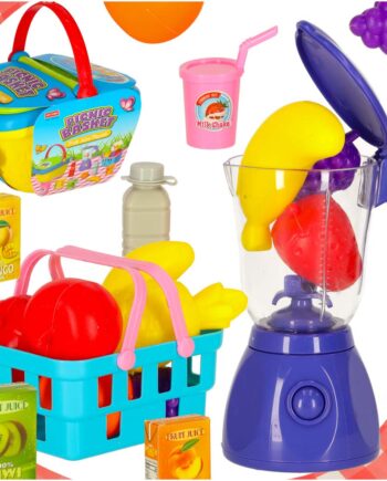 Picnickurv Frugtkurv Juice Drikkevarer Mad Forsyninger Snacks Til Picnic