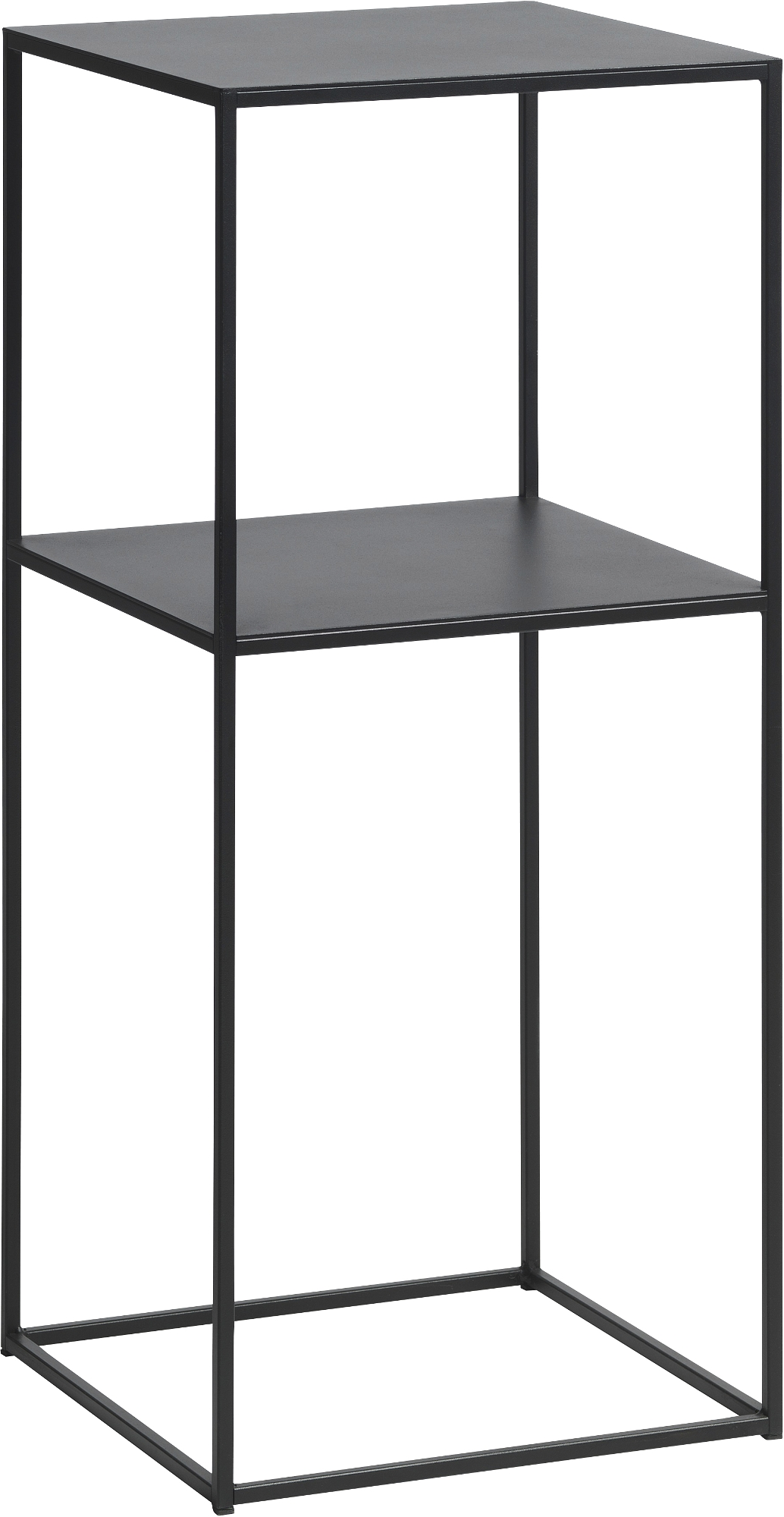 Piedestalbord Sidebord Nordique Design Pebble   Sort Metal H80 ø35 Cm