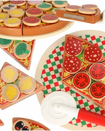 Pizza Trælegesæt Med Tilbehør