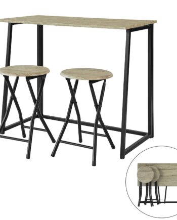 Pladsbesparende Klapbord Med   Sammenklappelige Stole