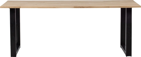 Plankebord Spisebord Woood Tablo  -leg   Massivt Egetræ Naturfarvet 200x90 Cm