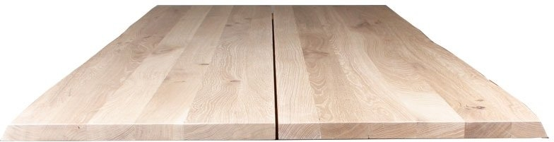 Plankebordplade Spisebordplade House Of Sander Curve Hvidt Egetræ 200x95x3 Cm