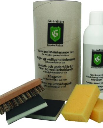 Plejesæt Til Havemøbler   Træ Guardian Protection Guardian 600 Ml Træolie   1000 Ml ædeltræsrens
