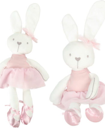 Plys Maskot-kanin   Lyserød Kjole 42 Cm