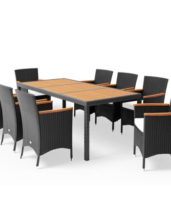 Polyrattan Havesiddegruppe Corfu   Dele Sort