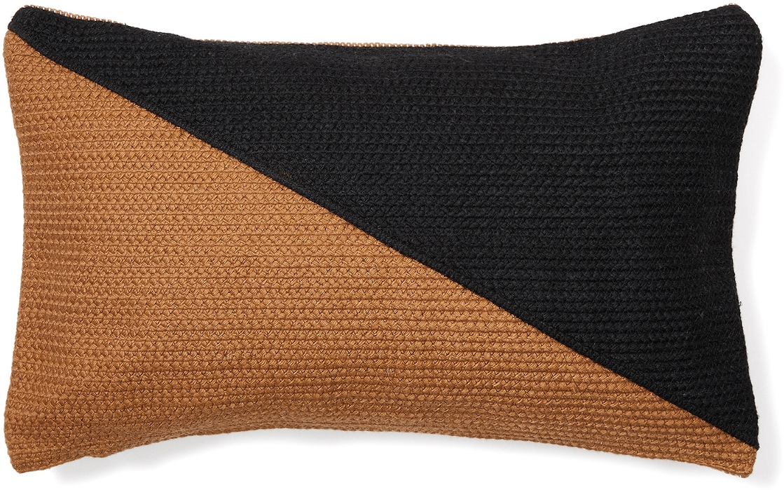 Pudebetræk Kave Home Saigua 30x50 Cm Brun Blå Genanvendt Pet