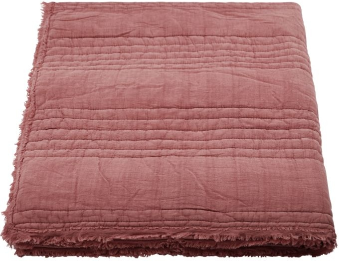 Quilt House Doctor Ruffle 130x180 Cm Dusty Berry