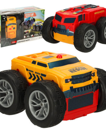 Rc Revolt   Sided Rescue Racer Fjernbetjent Bil Blå