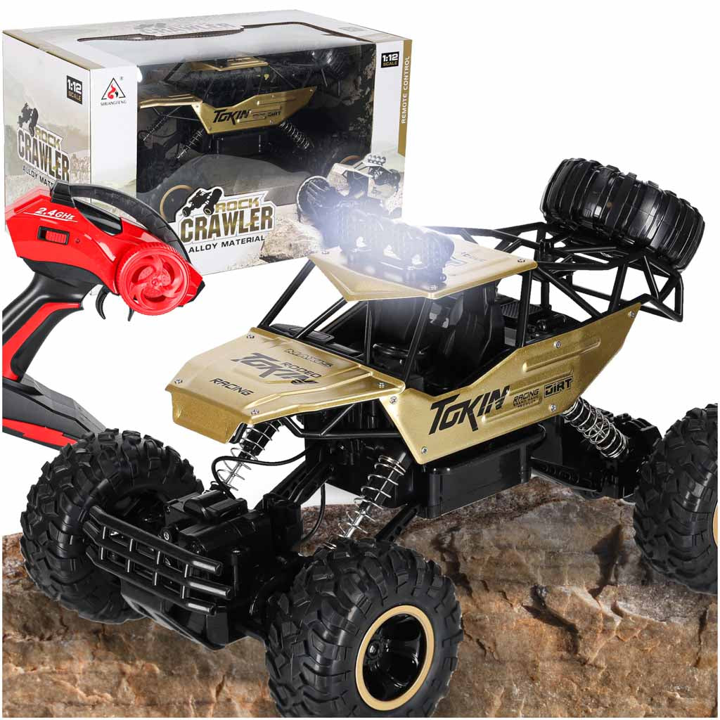 Rc-bil Rock Crawler :12 4wd Metal Guld