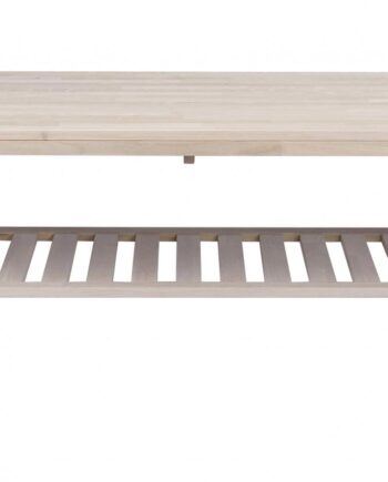 Rowico Brooklyn Sofabord Hvidpigmeneteret Eg      Hylde  130x75